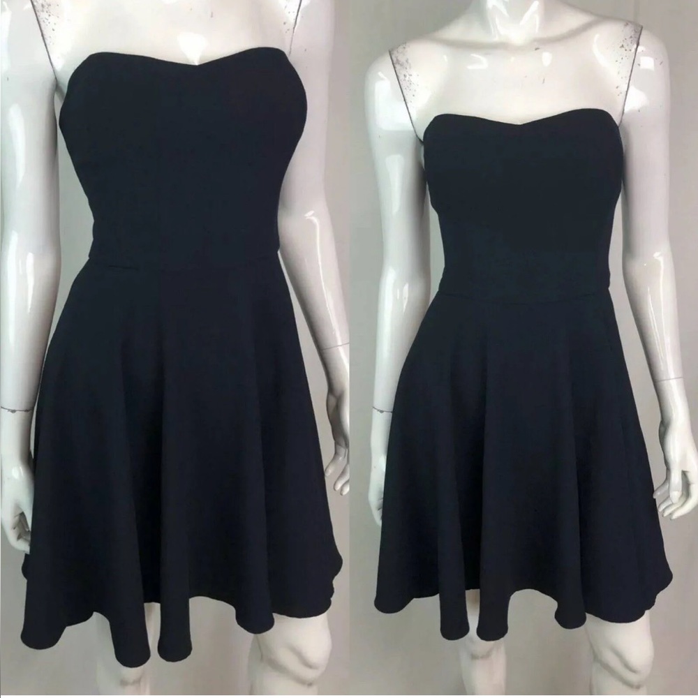 Vineyard Vines Strapless Navy Dress